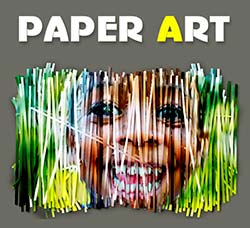 极品PS动作－纸条艺术：Paper Art-Photoshop Action